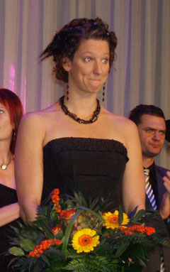 Antje Buschschulte zu tränen gerührt
